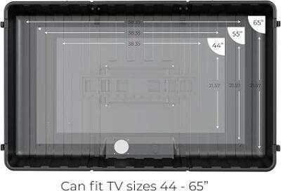Storm Shell Outdoor TV Enclosure for 56inch – 65inch Screens2