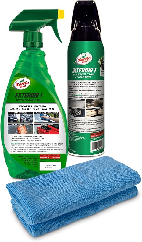 Turtle Wax 3 piece Quick & Easy Interior & Exterior Kit