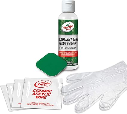 Kit de réparation et de renouvellement des lentilles de phares Turtle Wax avec la technologie Heal & Seal