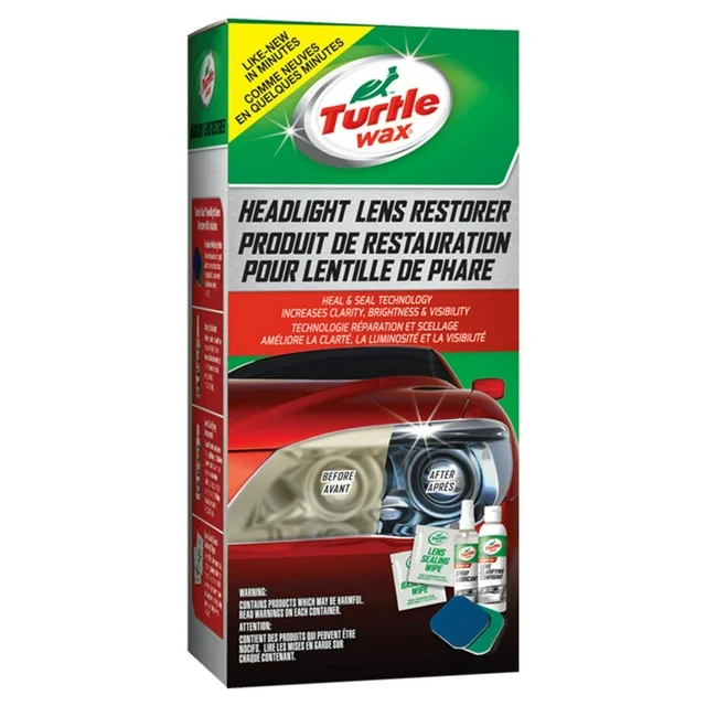 Turtle Wax Headlight Lens Restorer Kit with Heal & Seal Technology Turtle Wax Headlight Lens Restorer Kit with Heal & Seal Technology