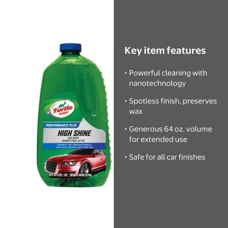 Turtle Wax High Shine Car Wash – 1.89L5