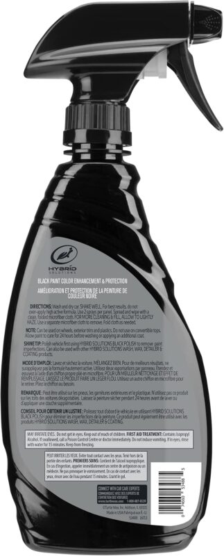 Turtle Wax Hybrid Solutions Ceramic Acrylic Black Spray Wax1