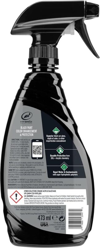 Turtle Wax Hybrid Solutions Ceramic Acrylic Black Wax 473ml6