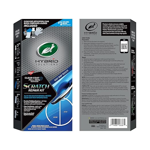 Kit de réparation des rayures Turtle Wax Hybrid Solutions avec technologie Fill & Seal Kit de réparation des rayures Turtle Wax Hybrid Solutions avec technologie Fill & Seal