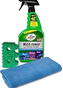 Turtle Wax Max Power All Purpose Cleaner with Scrub Sponge + Microfiber Towel
