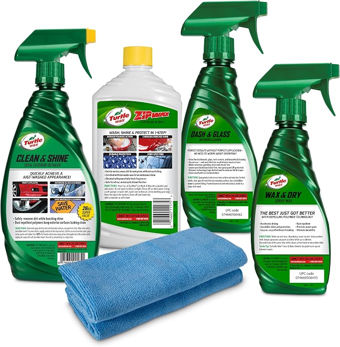 Kit complet de nettoyage de voiture Turtle Wax Quick & Easy