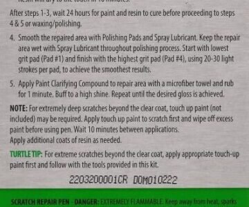 Kit de réparation des rayures Turtle Wax Renew RX Premium