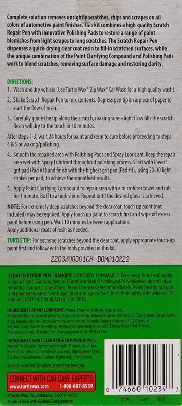 Turtle Wax Renew RX Premium Scratch Repair Kit