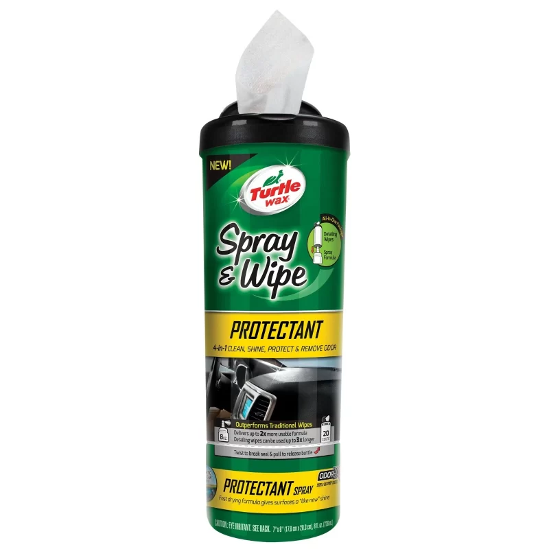 Kit de protection Turtle Wax Spray & Wipe - 20 lingettes - 236ml