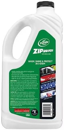 Turtle Wax Zip Wax Nettoyant et Cire pour Voiture – 1,18L
