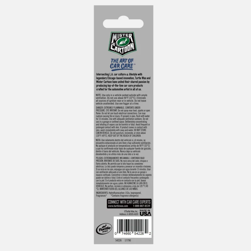 Turtle Wax x Mr. Cartoon New Ride Odor Fogger 57g4