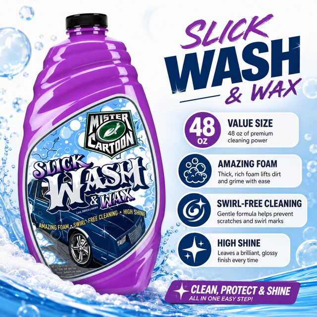 Turtle Wax x Mr. Cartoon Slick Wash & Wax5