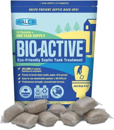 Walex Bio Active Septic Tank Treatment Drop ins 12 pack