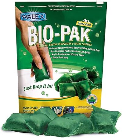 Walex Bio Pak Drop ins for RV and Marine Holding Tank Systems 10 pack Alpine Fresh