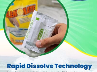 Walex Elemonate Drop ins for Grey Water Deodorizing 5 pack Fresh Lemon5