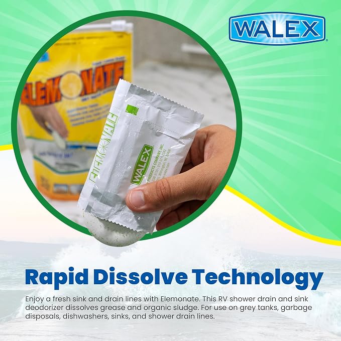 Walex Elemonate Drop ins for Grey Water Deodorizing 5 pack Fresh Lemon5 Walex Elemonate Drop ins for Grey Water Deodorizing 5 pack Fresh Lemon5