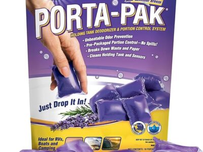 Walex Porta Pak Holding Tank Deodorizer Drop ins for RV and Marine 10 pack Lavender Scent