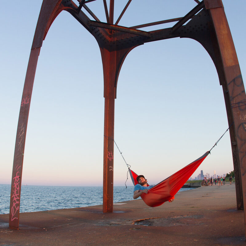 Grand Trunk Double Deluxe Hammock featuring Parachute Nylon and Straps -