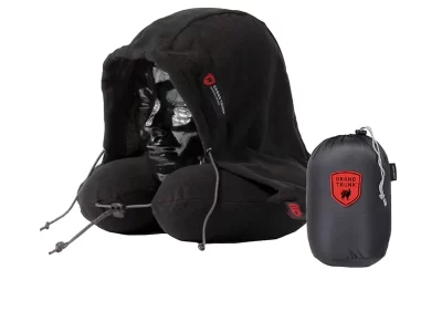 Grand Trunk Hooded Travel Neck Pillow Black