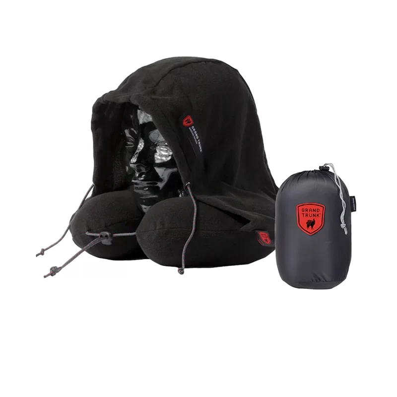 Oreiller de voyage à capuche Grand Trunk Noir