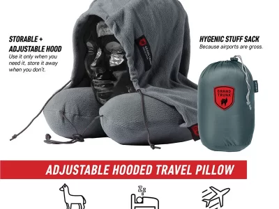Grand Trunk Hooded Travel Neck Pillow ultra