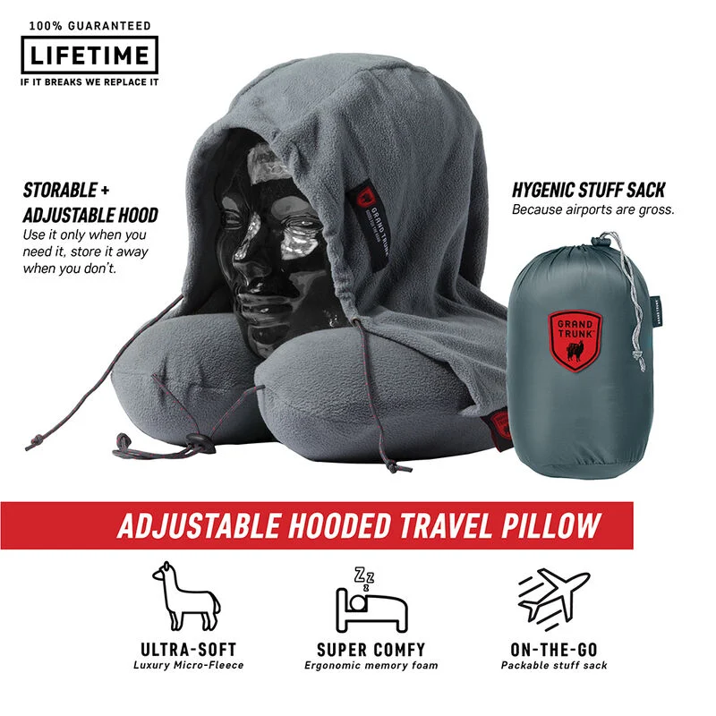 Grand Trunk Hooded Travel Neck Pillow ultra