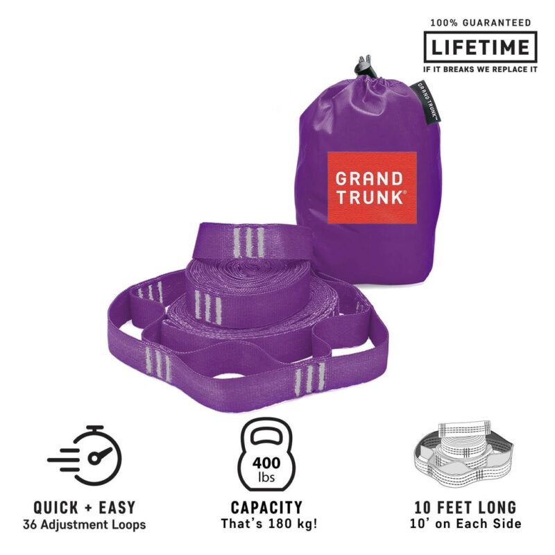 Sangles de suspension pour hamac Grand Trunk Trunk Straps - Violet