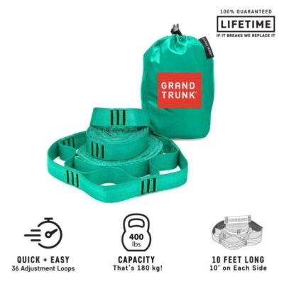 Sangles de suspension pour hamac Grand Trunk Trunk Straps - Turquoise
