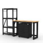 Ensemble de rangement d'atelier CAT avec 1 étagère, 1 armoire à outils et établi de 48 pouces