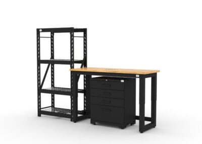 Ensemble de rangement d'atelier CAT avec 1 étagère, 1 armoire à outils et établi de 48 pouces