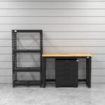 Ensemble de rangement d'atelier CAT avec 1 étagère, 1 armoire à outils et établi de 48 pouces