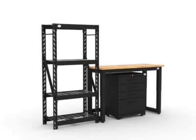 Ensemble de rangement d'atelier CAT avec 1 étagère, 1 armoire à outils et établi de 48 pouces