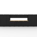 Ensemble d'armoires de garage CAT entièrement soudées avec 4 casiers, 4 armoires murales, 2 armoires basses, 2 armoires à outils et double dessus de 56 pouces
