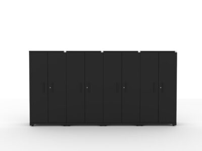 CAT fully-welded garage storage cabinets with 4 lockers
