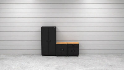 CAT RTASETC lifestyle Ensemble d'armoires de rangement pour garage Cat avec 1 casier, 1 armoire basse et 1 armoire basse à tiroirs