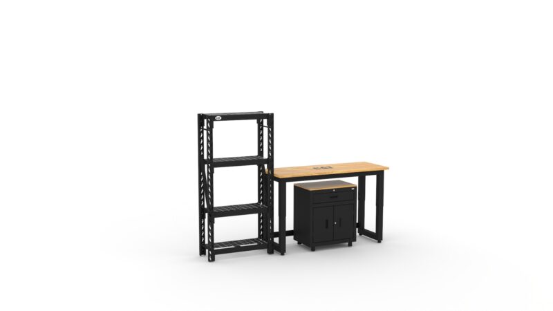 Armoires de rangement pour garage CAT avec 1 tiroir-base, 1 étagère et établi de 48 pouces