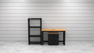 CAT RTASETZ lifestyle Armoires de rangement pour garage CAT avec 1 tiroir-base, 1 étagère et établi de 48 pouces