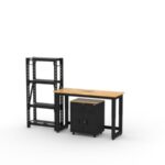 Armoires de rangement pour garage CAT avec 1 tiroir-base, 1 étagère et établi de 48 pouces