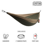 Grand Trunk Double Deluxe Hammock Olive Khaki