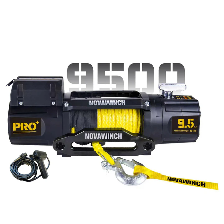 Novawinch PRO Plus 9500lb Winch 12v Synthetic Rope1