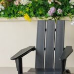 Lake Country Outdoors Weather-Resistant High-Density Polyethylene Adirondack Chair - Square Back - Black