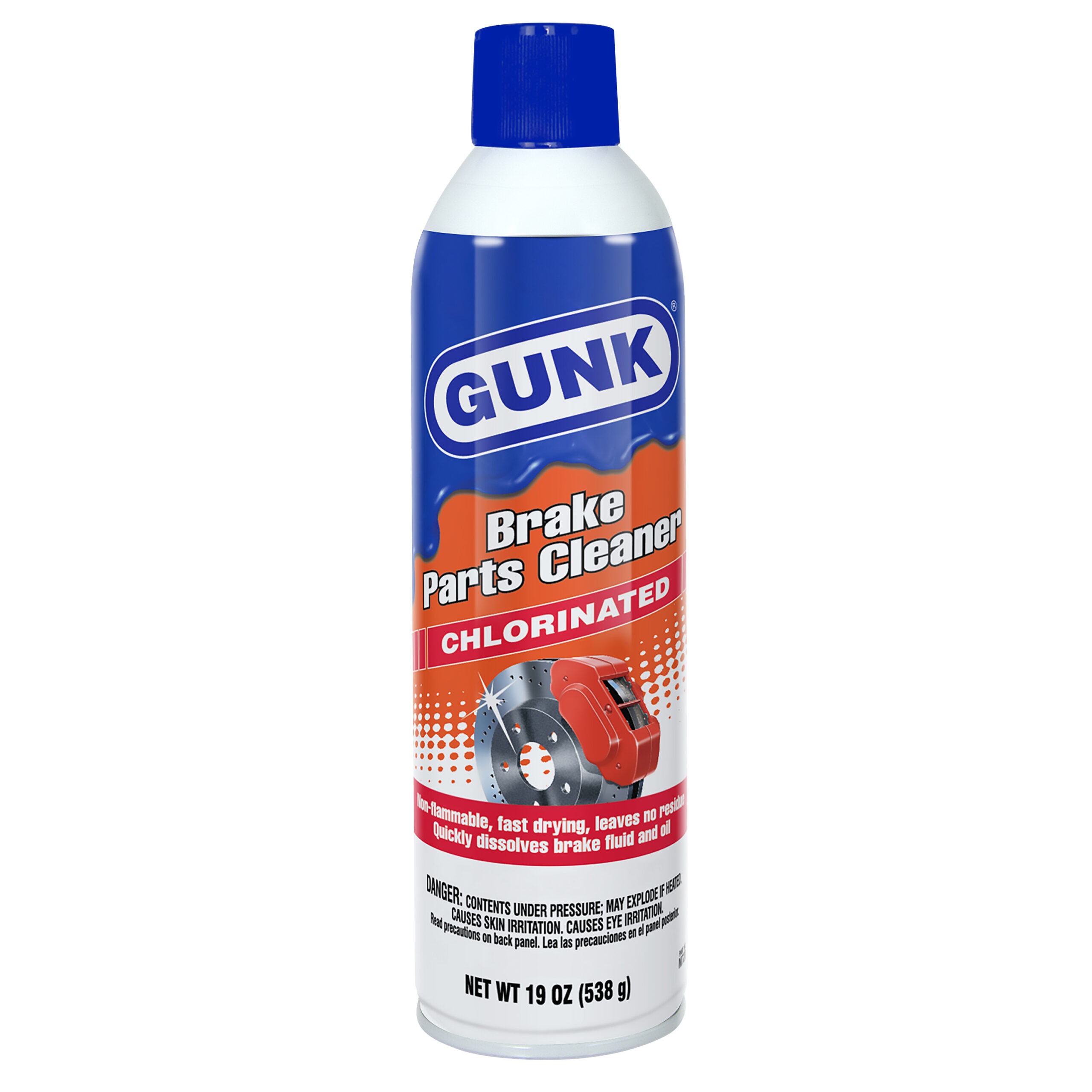 Gunk Non-Flammable, Chlorinated Brake Parts Cleaner - 538g