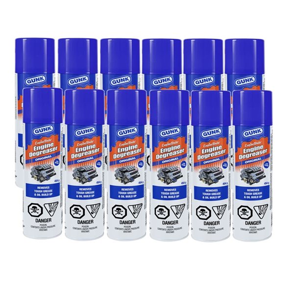 Gunk Original Aerosol Spray Engine Degreaser 12 Pack