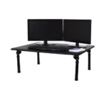 Luxor Adjustable Height Desk with Easy Adjust Foldable Legs for Portability and Easy Storage 32 x 243