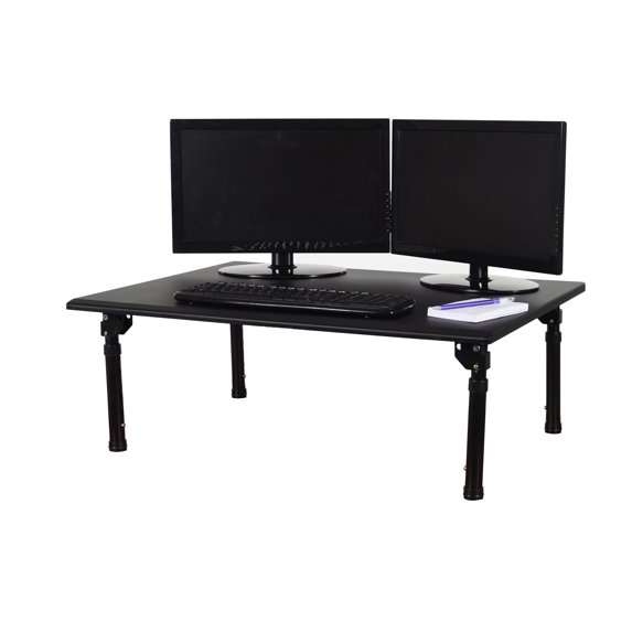Luxor Adjustable Height Desk with Easy Adjust Foldable Legs for Portability and Easy Storage 32 x 243 Luxor Adjustable Height Desk with Easy Adjust Foldable Legs for Portability and Easy Storage 32 x 243