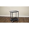 Luxor Flat Shelf Cart Two Shelves Black3 Luxor Flat Shelf Cart Two Shelves Black3