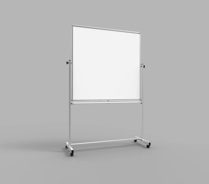 Luxor Mobile Double Sided Magnetic Whiteboard with Stand and Marker Tray 48 x 482
