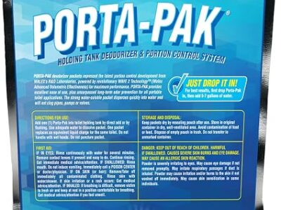 Walex Porta Pak Holding Tank Deodorizer Drop ins for RV and Marine 50 pack Fresh Scent1