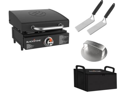 Blackstone 17inch Omnivore Tabletop Griddle with Carrying Bag and Toolkit