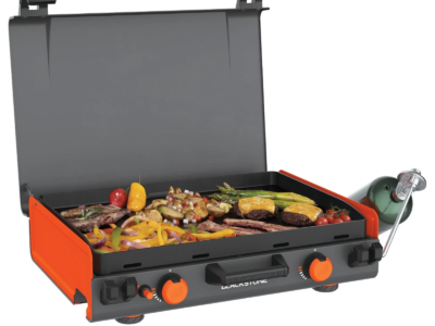 Blackstone 20inch Camping Series Omnivore Griddle with Latching Hood and Carrying Handle